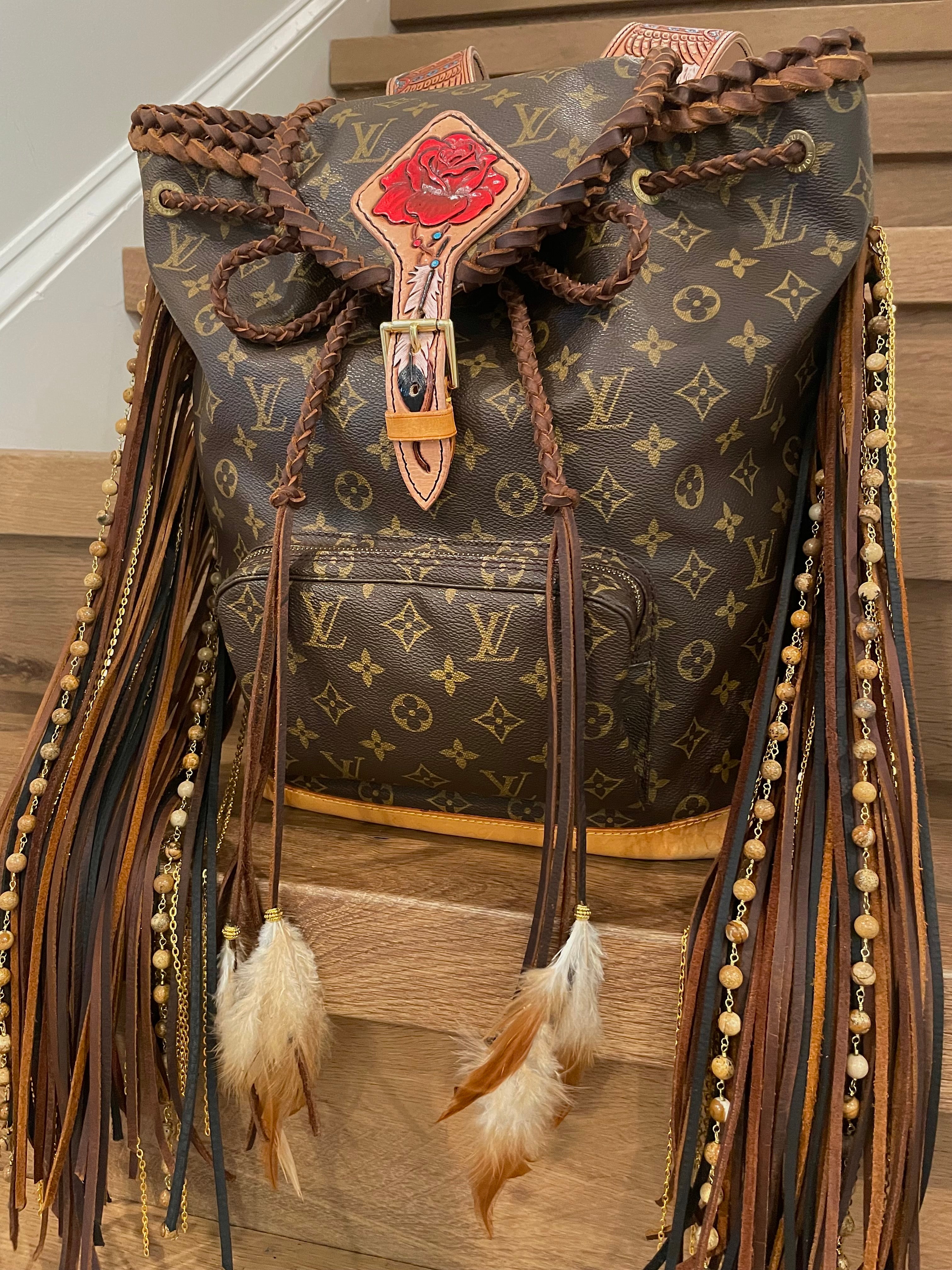 Custom Western Boho Fringe Louis Vuitton Bags (@leatherphoenix