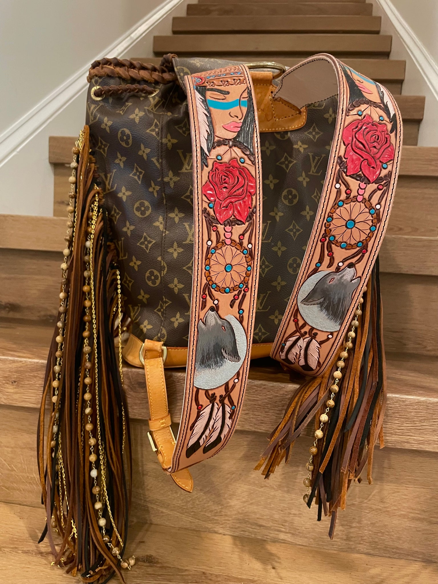 Custom Western Boho Fringe Louis Vuitton Bags (@leatherphoenix